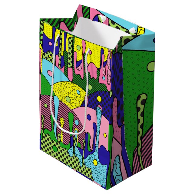 Sac Cadeau Moyen Trippy Drippy (Devant Angle)