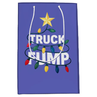 Sac Cadeau Moyen Truck Fump Minimal Art Xmas Lights And Star
