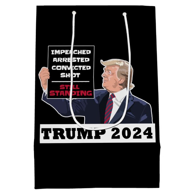 Sac Cadeau Moyen Trump 2024 Toujours Président Élection USA (Dos)