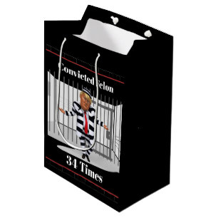 Sac Cadeau Moyen Trump a condamné Felon Gift Bag