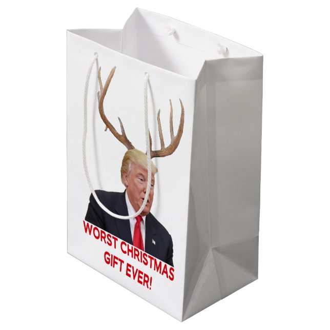 Sac Cadeau Moyen Trump, le pire cadeau de Noël jamais fait ! (Dos Angle)
