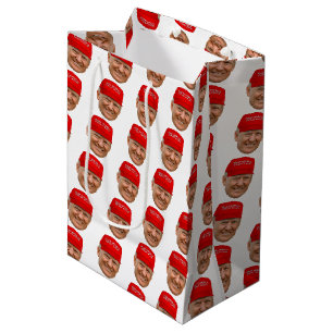 Sac Cadeau Moyen TRUMP MAGA Noël