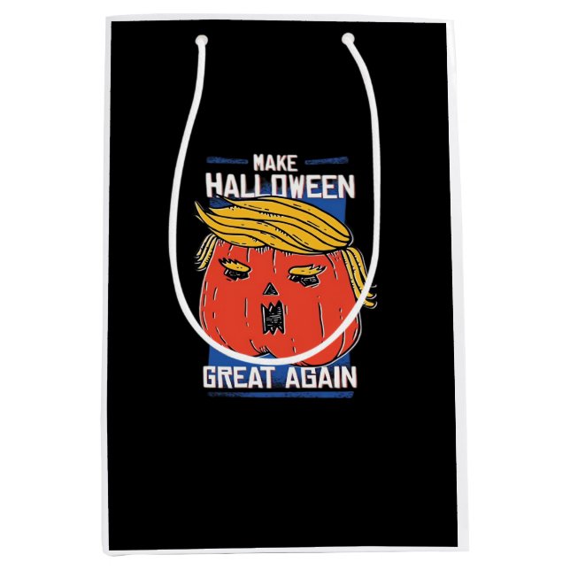 Sac Cadeau Moyen Trumpkin Halloween Pupmkin Classic (Devant)