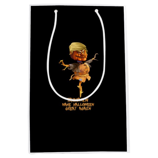 Sac Cadeau Moyen Trumpkin Make Halloween Great Again (Devant)