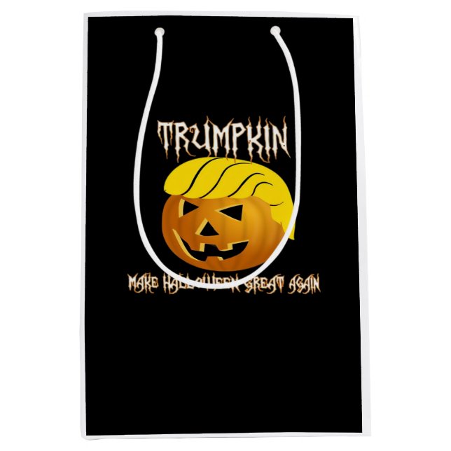 Sac Cadeau Moyen Trumpkin Make Halloween Great Again (Devant)