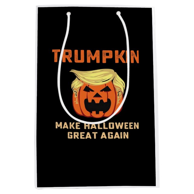 Sac Cadeau Moyen Trumpkin Rendre Halloween grand à nouveau - Pompe  (Devant)