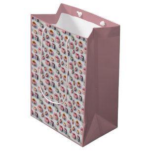 Sac Cadeau Moyen Tutu Mignon Anniversaire de Ballerine Rose