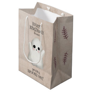 Sac Cadeau Moyen Un Kawaii Fantôme Effrayant Halloween Anniversaire