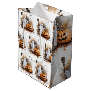Sac Cadeau Moyen Une sorcière d'Halloween amusante