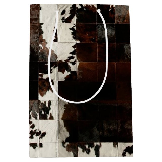 Sac Cadeau Moyen Vachette Brown rustique (Devant)