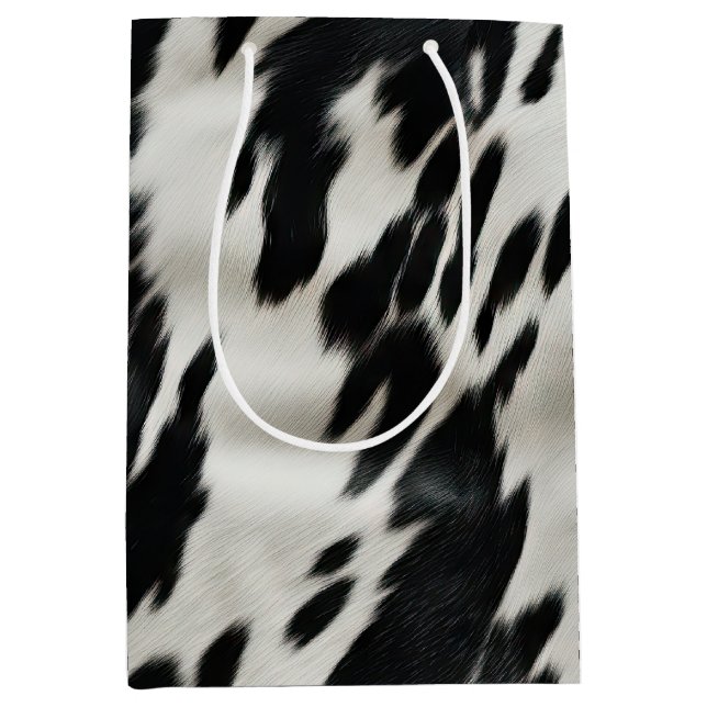 Sac Cadeau Moyen Vachette de la ferme Western (Devant)