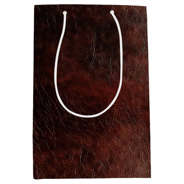 Sac Cadeau Moyen Vachette en cuir Brown Faux Sud-Ouest (Devant)