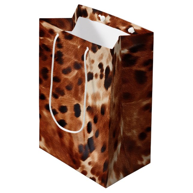 Sac Cadeau Moyen Vachette noire Brown (Devant Angle)