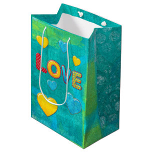 Sac Cadeau Moyen Valentine Fun 3D Mix and Match
