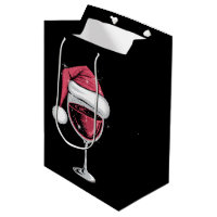 Verre à vin rouge Noël drôle de Noël Xmas