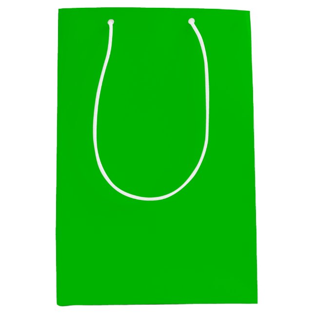 Sac Cadeau Moyen Vert citron (Devant)