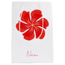 Vibrant Red Petal Bloom - Minimalist Floral Art