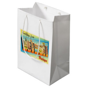 Sac Cadeau Moyen Vieux souvenir de Vintage voyage de Detroit