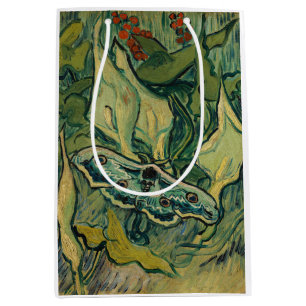 Sac Cadeau Moyen Vincent van Gogh - Giant Peacock Moth