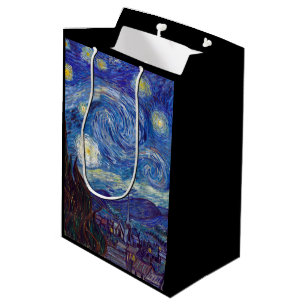 Sac Cadeau Moyen VINCENT VAN GOGH - nuit étoilée 1889