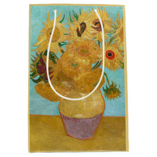 Sac Cadeau Moyen Vincent Van Gogh - Vase avec douze tournesols