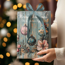 Vintage Country Christmas Rustic Farmhouse Wood