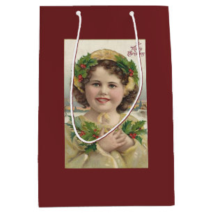 Sac Cadeau Moyen Vintage fille avec Holly