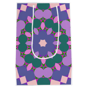 Sac Cadeau Moyen Vintage multicolor pattern