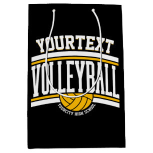 Sac Cadeau Moyen Volleyball Joueur École Équipe Personalisé NOM