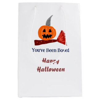 Sac Cadeau Moyen Vous avez été Hué joyueux Halloween balai citrouil