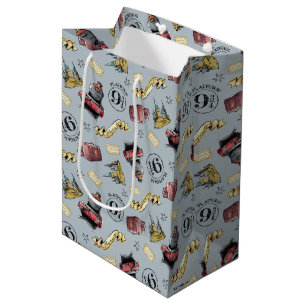Sac Cadeau Moyen Voyage vers le Motif HOGWARTS™
