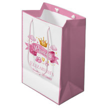 Watercolor Princess Pink Girl Baby Shower