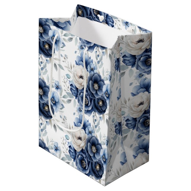 Sac Cadeau Moyen Wedding Floral Print Gift Bag (Devant Angle)