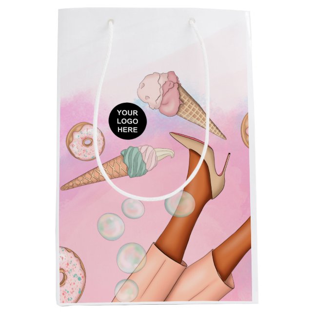 Sac Cadeau Moyen Whimsical Entreprise Restauration Lady (Devant)