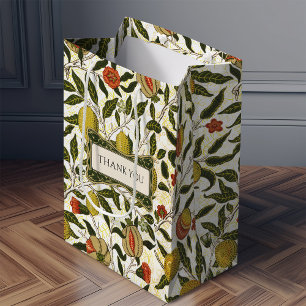 Sac Cadeau Moyen William Morris Motif de grenade Lemons Fruits