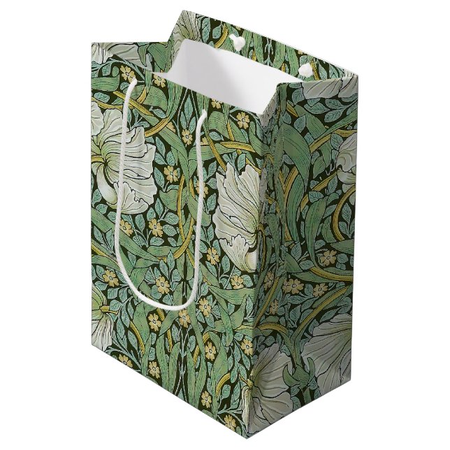 Sac Cadeau Moyen William Morris - Pimpernel (Devant Angle)
