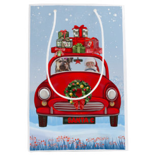 Sac Cadeau Moyen Yorkshire Terrier Chien En Voiture Avec Le Père No