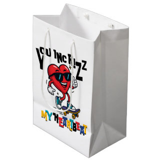 Sac Cadeau Moyen You Inc Rizz my Heartbeat - Cute skateboard heart