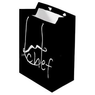 Sac Cadeau Moyen Zee Chef Français Black MGB