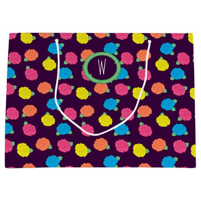 Sac cadeau Neon Roses (Devant)