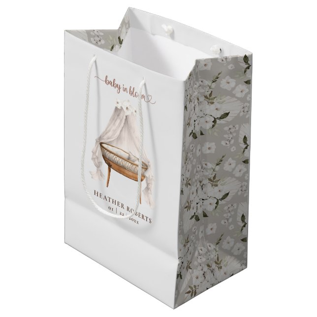 Sac cadeau Neutral Boho Baby shower (Devant Angle)