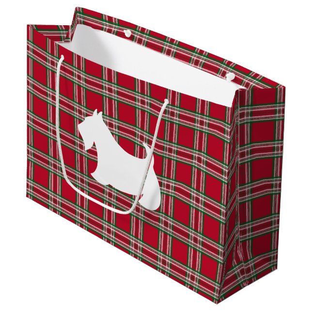 Sac cadeau Noël écossais Terrier (Devant Angle)