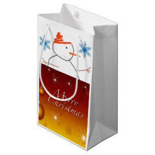 Sac cadeau Noël Snowman