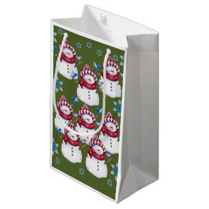 Sac cadeau Noël Snowman