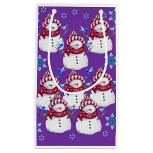 Sac cadeau Noël Snowman