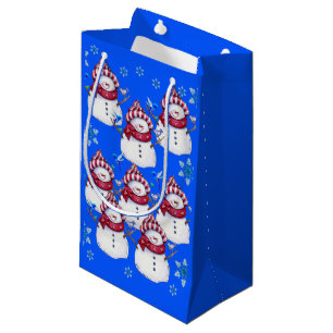Sac cadeau Noël Snowman