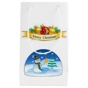 Sac cadeau Noël Snowman