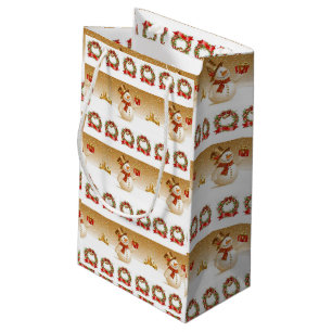 Sac cadeau Noël Snowman