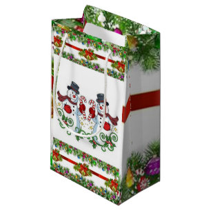 Sac cadeau Noël Snowman