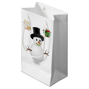 Sac cadeau Noël Snowman